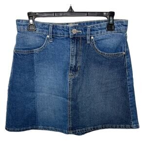 WILLIAM RAST Blue Glow A-Line Skirt SZ 27